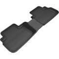 3D Mats Usa Custom Fit, Raised Edge, Black, Thermoplastic Rubber Of Carbon Fiber Texture, 1 Piece L1SB02421509